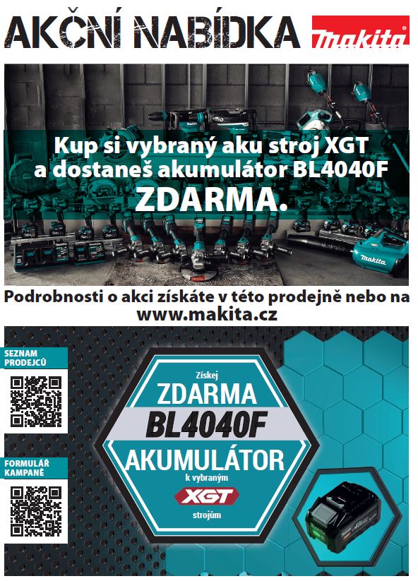 ZÍSKEJ BATERII MAKITA ZDARMA !