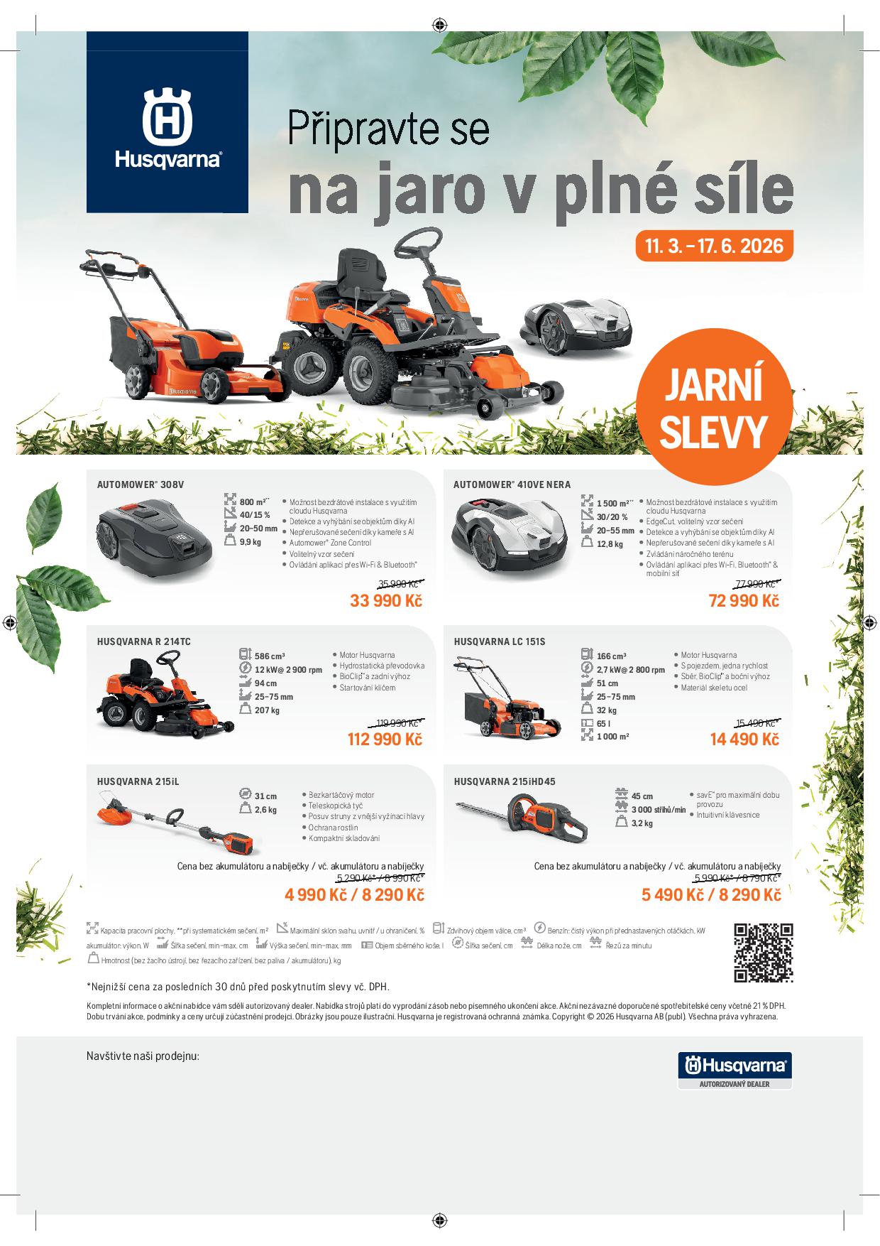 JARNÍ AKCE HUSQVARNA